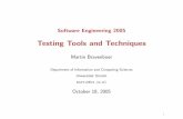 Martin Bravenboermartin.bravenboer.name/docs/SWE05-TestingTools.pdf ·  · 2017-09-20– Automated distribution process – Automated deploy process 53. ... – Time-based schedular