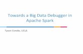 Towards(aBig(DataDebugger(in( Apache(Spark( - HPTS - Spark(Applicaons ... (“debugging(toolkits”(on(Apache(Spark(where(features(operate(at scale(and(impose(minimal(overheads(on((normal)(program(execuon(•