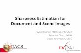 Sharpness Estimation for Document and Scene Imagesjayant/ICPR_sharpness.pdf · Narvekar and L. Karam. A no-reference image blur metric based on the cumulative probability of blur