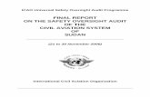 FINAL REPORT ON THE SAFETY OVERSIGHT AUDIT OF …scaa.gov.sd/ar/images/pdf/ICAO-USOAP_Final_Audit_Report Novembe… · Final Report on the Safety Oversight Audit of the Civil Aviation
