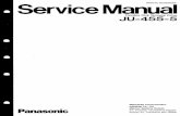 Panasonic JU455-5 Service Manual - Waltroper Aufbuch. 4.1 4.2 OUTLINE OF MAINTENANCE The following tools are required for maintenance of a Floppy Disk Drive. (FDD) Alignment Diskette