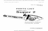 SUPER 2 Chain Saw UT-10617-A Page 1 of 8 2 Chain Saw UT-10617-A Page 1 of 8 For Homelite Discount Parts Call 606-678-9623 or 606-561-4983
