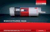EMCOTURN E65 EN ND NEU WEB - EMCO Drehmaschinen ...€¦ · 7 8 6 5 3 2 1 4 The new EMCOTURN E65 with tailstock underwent a complete redesign. As of now, it may be used with a Y-axis