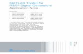 MATLAB Toolkit for R&S Signal Generators Application Note · R&S® Signal Generators Application Note ... MATLAB is widely used for the simulation of communication systems and the