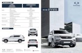 TECHNICAL DATA - SsangYong · technical data engine drive wheels transmission seating capacity e-xgdi200t (petrol 2.0) 2wd (rear wheel drive) 6at 7 seats dimension engine capacity