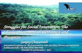 Struggles for Social Innovation: The Chipko Movement in ... for Social Innovation: The Chipko Movement in Retrospect and Prospects Sanjay Chaturvedi International Conference on ‘The