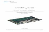 emCON Avari - emtrion read the following notes prior to installing CPU module to ... emCON_Avari (Rev3 ... The pin assignment is specific for the emtrion boards and must not be ...