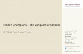 Hidden Champions The Vanguard of Globalia · 11/17/2016 · Hidden Champions –The Vanguard of Globalia Vienna, November 17, 2016 Prof. Dr. Dr. h.c. mult. Hermann Simon Vienna office