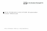 IFS POE201-EX POE Extender User Manual - Interlogix of multiple units Based on the power requirements of the PD, multiple POE201-EX ... Enclosure Metal Dimensions ... IFS POE201-EX