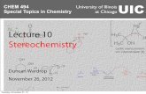 Special Topics in Chemistry University of Illinois at ...ramsey1.chem.uic.edu/chem494/page7/files/CHEM 494 Lecture 10a.pdfUniversity of Illinois at ChicagoUIC CHEM 494 Special Topics