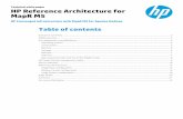 HP Reference Architecture for MapR M5€¦ · HP Reference Architecture for MapR M5 ... (deployment of 800 nodes in ... choose the desired amount of resilience in the Hadoop Cluster