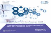 SCIMP & SNUG Conference 2015 General Practice eHealth Scotland€¦ · General Practice eHealth Scotland ... Zaza Dalhanna Ramilies ... Dr Ian Thompson / Dr Neil Kelly 09:50 Plenary: