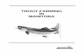 TROUT FARMING IN MANITOBA - Province of Manitobagov.mb.ca/waterstewardship/fisheries/commercial/tfarm.pdf · TROUT FARMING IN MANITOBA. INTRODUCTION Fish farming (or aquaculture)
