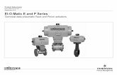 Product Data Sheet: El-O-Matic E and P Series€¦ · El-O-Matic E and P Series Technical data pneumatic Rack and Pinion actuators Product Data sheets DOC.DSE.PN.US Rev. J September