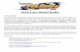 2016 Late Model Rules - RUSH Dirt Late Model Series RUSH Late Model Rules.pdf · 1 2016 Late Model Rules DISCLAIMER: The rules and/or regulations set forth herein are designed to
