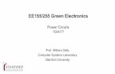 EE155/255 Green Electronics - Stanford University Logistics •HW2 due Monday 10/9 ... 15 11/13/17 Quiz Review C1 16 11/15/17 Grounding ... •Diode reverse recovery