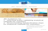 JRC Guidelines for 1 - Selecting and/or validating ...publications.jrc.ec.europa.eu/repository/bitstream/JRC96082/15.06... · JRC Guidelines for 1 - Selecting and/or ... on the economic