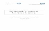Professional Advice for Care Homes - Nene Commisioning Advice for... · 1.3 Care workers . 1.4 Safeguards . 1.5 Mixing medicine with food and drink . 1.6 Difference between care homes
