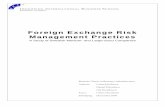 Foreign Exchange Risk Management Practices - DiVA …290166/FULLTEXT01.pdf · Foreign Exchange Risk Management Practices ... Bachelor Thesis of the BBA-programme, at Jönköping International