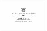 CIVIL LIST OF OFFICERS - FNPO -fnpo.org/yahoo_site_admin/assets/docs/civillistason...CIVIL LIST OF OFFICERS OF INDIAN POSTAL SERVICE, GROUP ‘A’ AS ON 01.06.2014 S.N. Name Of The