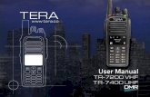 TERA 5 Included In Box Radio Antenna Battery Charger Belt Clip Hand Strap User Manual Adapter TERA Thank you for ...