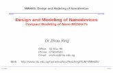 NM6605 NTU–TUM Design and Modeling of Nanodevices€¦ ·  · 2017-10-11Design and Modeling of Nanodevices Compact Modeling of Nano MOSFETs Dr Zhou Xing ... 1 2 3 Model Developer’s