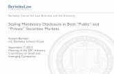Scaling Mandatory Disclosure in Both “Public” and … Mandatory Disclosure in Both “Public” and “Private” Securities Markets ... information asymmetry posed by other “public”