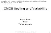CMOS Scaling and Variability - ホーム - IEEE 日本 ... 3… · CMOS Scaling and Variability 2012. 1. 30 NEC ... Planer/3D CMOS w/ HK/MG Need new device & new process ... 0.04