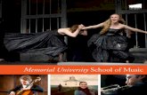 Memorial University School of Music - mun.ca School of Music at Memorial University St. John’s, ... Performance/Pedagogy or Conducting (Choral ... Classical Guitar