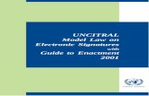 UNCITRAL Model Law on Electronic Signatures · UNCITRAL Model Law on Electronic Signatures with Guide to Enactment 2001 UNITED NATIONS New York, 2002