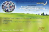 The Role of Social Programmes in Promoting Inclusive ...unctad.org/meetings/en/Presentation/ciem7_2014_ppt_Sibanda_en.pdf · The Role of Social Programmes in Promoting Inclusive Development