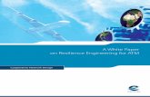 A White Paper on Resilience Engineering for ATM · RESILIENCE ENGINEERING for ATM In January 2007, a project was launched by EUROCONTROL with the aim of understanding the new area