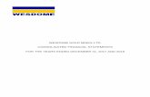 WESDOME GOLD MINES LTD. CONSOLIDATED …€¦ · auditing matters and financial reporting issues. ... equity and consolidated statements of cash flows for the years thenended, ...