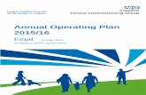Annual Operating Plan 2015/16 - NHS Croydon CCG · Annual Operating Plan 2015/16 ... Appendix 1 National outcomes framework indicators by domain progress ... Fewer Clostridium Difficile