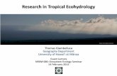 Research in Tropical Ecohydrology - CTAHR Website in Tropical Ecohydrology ... Hill evergreen : 0.60 . ... Wet-Canopy Evaporation vs Transpiration . 0.00 0.05 0.10 0.15 0.20 0.25
