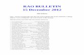 RAO BULLETIN 15 December 2012 - Gordon State Collegevsg.gordonstate.edu/Bulletin 121215 PDF Edition.pdf · RAO BULLETIN 15 December 2012 ... == Homeless Vets ... "I know that if this