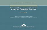 Financial Reporting Implications Under the Affordable … Reporting Implications Under the Affordable ... Financial Reporting Implications Under the Affordable Care ... as a non-deductible