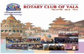 ROTARY CLUB OF YALA · ROTARY CLUB OF YALA | 21st Anniversary Souvenir 2017-18 3 Contents Paul Harris, the father of Rotary Movement was born on April 19,1868. When he passed away