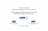 Lake Ranch Reservoir Outlet Works Improvements Study/ Mitigated Negative Declaration _____ Lake Ranch Reservoir Outlet . Works Improvements . Prepared for