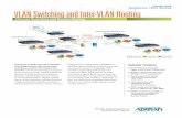 Featuring VLAN Switching and Inter-VLAN Routing ...portal.adtran.com/pub/Library/Application_Briefs/VLAN Switching and... · Layer 2 and Layer 3 switching Gigabit uplink ports for