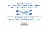 Satlink User Manual - NASA SATLINK 2 LOGGER AND TRANSMITTER OPERATIONS & MAINTENANCE MANUAL PRODUCT DESCRIPTION Satlink 2 is an improved version of …