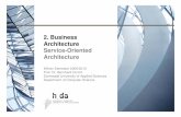 02 Business architecture - fbi · Introduction 2. Business architecture 3. Designing domains 4. Designing components 5. Designing interfaces and operations 6. Excursus: business information
