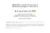 MEMS and Sensors Whitepaper Series - Fortronicold.fortronic.it/user/file/Tronics-MEMS-and-non-MEMS...MEMS and Sensors Whitepaper Series An Overview of MEMS and non-MEMS High Performance