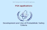 V2 3 Development and Use of Probabilistic Safety Criteria · Development and Use of Probabilistic Safety Criteria Slide 3. Need for Probabilistic Safety Criteria zIf PSA results are