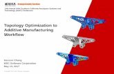 Topology Optimization to Additive Manufacturing Workflow Conference... · • Topology optimization uses the Density Method to find the load path ... cantilever beam displacements