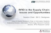 RFID in the Supply Chain: Issues and Opportunities · RFID in the Supply Chain: Issues and Opportunities ... ¾ Out of stocks study ... – Operations management –etc.