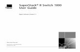 SuperStack II Switch 1000 User Guide - MTMnet® II Switch 1000 User Guide ... Auto Logout 3-12 4 MANAGING THE SWITCH 1000 Setting Up Users 4-2 ... History 5-23 Alarms 5-23