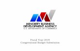 Fiscal Year 2019 Congressional Budget Submission President's... · ASSOCIATE DIRECTOR FOR BUSINESS DEVELOPMENT OFFICE OF BUSINESS DEVELOPMENT OFFICE OF ... Taxpayers dollars invested
