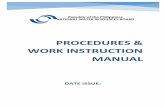 PROCEDURES & WORK INSTRUCTION MANUALnwrb.gov.ph/images/Transparency/8_nwrb_governance/PAWIM_28DE… · NATIONAL WATER RESOURCES BOARD Procedures & Work Instruction Manual Table of