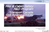 Fire & Cabin Safety R&D Program · Limited initial ATR testing shows ... Freighter Fire Protection A study conducted for the FAA (in response to an NTSB recommendation re. the UPS